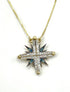 14K Gold & Black Diamond Star Of Bethlehem Opening Magnetic Necklace